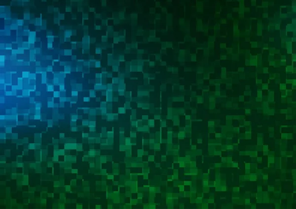 Světle Modrá Zelený Vektorový Vzor Čtvercovém Stylu Třpytivé Abstraktní Ilustrace — Stockový vektor