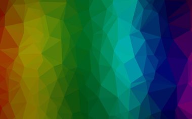 Çizgileri ve üçgenleri olan vektörsüz bir düzen. Soyut arkaplanda renkli eğimli üçgenler