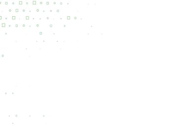 Daireleri, dikdörtgenleri olan açık yeşil vektör arkaplanı. Renkli daireleri, dikdörtgenleri olan soyut çizimler. Posterler, afişler için tasarım.