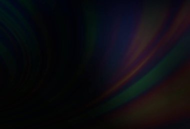 Eğri daireli koyu siyah vektör arka plan. Çağdaş gradyan soyut çizgileri olan çizimler. Reklamınız, broşürleriniz, broşürleriniz için yeni bir doku..