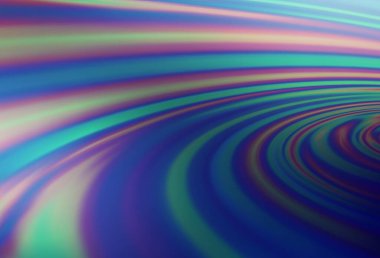 Lav şekilli hafif Mavili vektör deseni. Bulanık geometrik örnek ve eğimli kabarcıklar. Arkaplanlar için desenli dalga deseni.