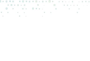 Daireleri, dikdörtgenleri olan açık yeşil vektör arkaplanı. Daireleri olan renkli bir eğim, soyut arkaplanda dikdörtgenler. Reklamlar, broşürler için desen.