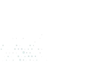 Açık mavi, çemberli yeşil vektör arka plan, dikdörtgenler. Renkli daireleri, dikdörtgenleri olan soyut çizimler. Güzel web siteleri için desen.