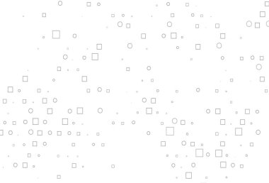 Açık Gümüş, gri vektör arkaplan, noktalı, noktalı, küplü. Renkli daireler, dikdörtgenler ile soyut arkaplan. Güzel web siteleri için desen.