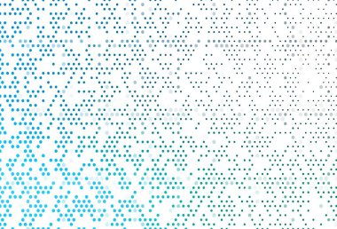 Açık mavi, daireli yeşil vektör şablonu. Doğa tarzında renkli baloncuklu soyut illüstrasyon. Reklamlar, broşürler için desen.