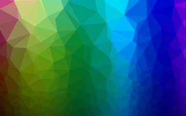 Çizgileri ve üçgenleri olan vektörsüz bir düzen. Soyut arkaplanda renkli eğimli üçgenler