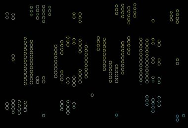 Koyu mavi, altıgen şeklinde sarı vektör şablonu. Soyut arkaplanda renkli altıgenler. Duvar kağıtlarının dokusu için desen.