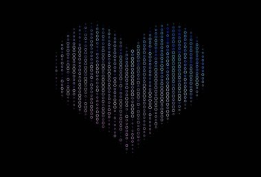 Koyu mavi, altıgenli kırmızı vektör arkaplan. Renkli altıgenli basit bir arkaplan. İş ilanınız için güzel tasarım..