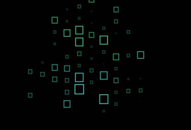 Eşkenar dörtgenli koyu yeşil vektör şablonu. Renkli dikdörtgenlerle modern soyut çizimler. İş ilanınız için akıllı tasarım.