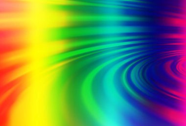 Çok renkli ışık, lav şekilli gökkuşağı vektör deseni. Değişken çizgileri olan renkli soyut çizimler. Marka kitabı için zarif desen.