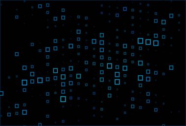 Dikdörtgenli koyu mavi vektör arkaplan. Dikdörtgenli soyut gradyan çizimi. Reklamlar için desen.