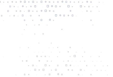 Dairesel benekli hafif Mavili vektör düzeni, küpler. Renkli daireler, dikdörtgenler ile soyut arkaplan. Suyun deseni, yağmur damlaları.