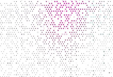 Küreli açık pembe vektör deseni. Doğa tarzında bulanık halkaları olan güzel renkli çizimler. İş reklamları için tasarım.