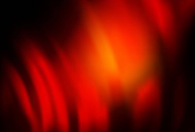 Koyu kırmızı, sıvı şekilli sarı vektör arkaplan. Çağdaş gradyan soyut çizgileri olan çizimler. Markan için yeni kompozisyon.