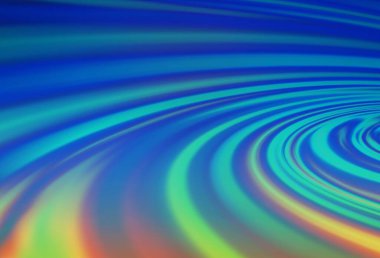 Açık mavi, eğri daireli yeşil vektör deseni. Eğilimli zarif, parlak bir çizim. Marka kitabı için zarif desen.