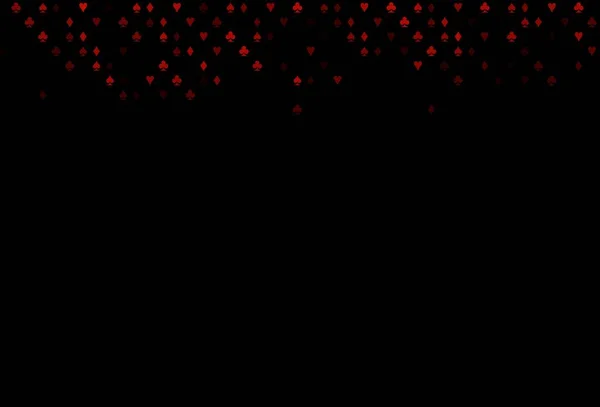 Темно Оранжевая Векторная Текстура Игральными Картами Красочный Градиент Признаками Червей — стоковый вектор