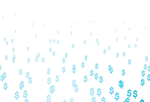 ドルでライトブルーベクトルテンプレート Usdの記号で色のイラストを輝く ローンの広告のためのテンプレート — ストックベクタ