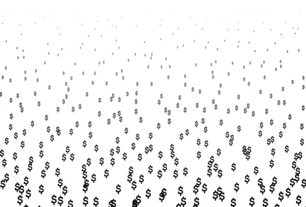 Dark Silver Fondo Vectorial Gris Con Dollar Ilustración Colores Brillantes — Vector de stock