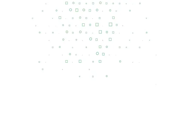 Modèle Vectoriel Vert Clair Avec Sphères Carrés Illustration Avec Ensemble — Image vectorielle