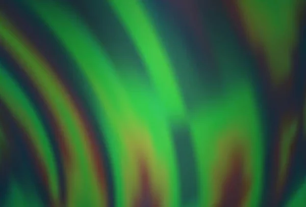 Hellgrüner Vektorhintergrund Mit Lava Formen Eine Völlig Neue Farbige Illustration — Stockvektor