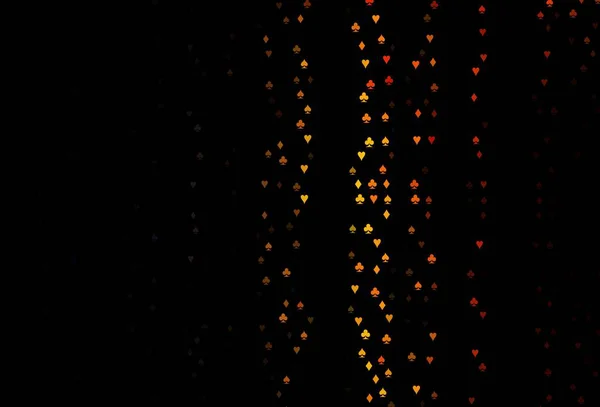Темно Оранжевое Векторное Покрытие Сиренами Азартных Игр Сияющая Иллюстрация Червями — стоковый вектор