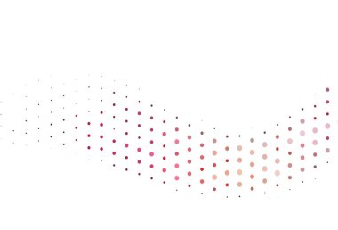 Açık Kırmızı, daireli sarı vektör şablonu. Bulanık dekoratif tasarım baloncuklu soyut tarzda. Güzel web siteleri için desen.