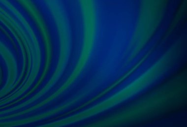 Bükülmüş çizgileri olan koyu mavi vektör arkaplan. Soyut mermer tarzında, gradyanı olan renkli bir illüstrasyon. Arkaplanlar için desenli dalga deseni.