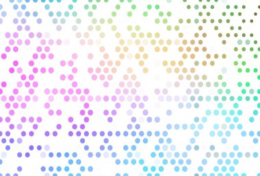 Açık Çokrenkli, daireli Gökkuşağı vektör şablonu. Doğa tarzında bulanık halkaları olan güzel renkli çizimler. Güzel web siteleri için desen.