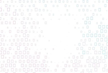 Açık mavi, diskleri ve dikdörtgenleri olan kırmızı vektör dokusu. Renkli daireleri, dikdörtgenleri olan soyut çizimler. Posterler, afişler için tasarım.