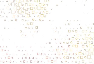 Açık sarı, turuncu vektör kaplamalı daireler, küpler. Daireleri olan renkli bir eğim, soyut arkaplanda dikdörtgenler. Güzel web siteleri için desen.