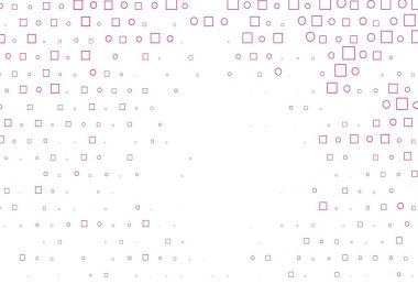 Disklerle, dikdörtgenlerle açık pembe vektör dokusu. Daireleri olan renkli bir eğim, soyut arkaplanda dikdörtgenler. Güzel web siteleri için desen.