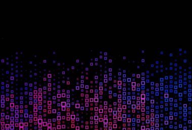 Koyu mavi, kırmızı vektör deseni kare şeklinde. Dikdörtgen şekilli soyut çizimler. İniş sayfası için modern şablon.