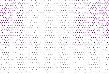 Disklerle açık mor vektör dokusu. Parlak renkli soyut çemberlerin olduğu bir resim. Reklamlar, broşürler için desen.