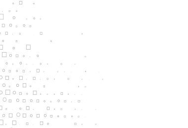 Açık gümüş, gri vektör dokusu, diskler, dikdörtgenler. Renkli daireler, dikdörtgenler ile soyut arkaplan. İş reklamları için tasarım.