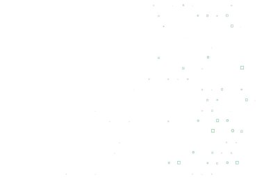 Çember benekli açık yeşil vektör düzeni, küpler. Parlak, soyut çemberler ve küpler çizilmiş bir resim. İş reklamları için tasarım.