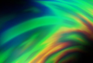 Koyu mavi, yeşil vektör renkli bulanık arkaplan. Soyut ve gradyan renkte renkli çizimler. Web siteniz için bulanık tasarım.