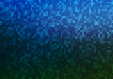 Açık mavi, kristalli yeşil vektör şablonu, dikdörtgenler. Soyut stil ve dikdörtgenlerle dekoratif tasarım. Reklamınız, posteriniz, afişiniz için en iyi tasarım.