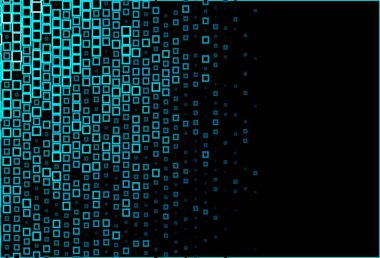 Koyu mavi vektör dokusu dikdörtgen biçiminde. Renkli dikdörtgenlerle modern soyut çizimler. İş ilanınız için akıllı tasarım.