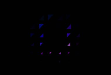 Koyu pembe, daire şekilli mavi vektör düzeni. Renkli su damlaları olan modern soyut çizimler. Suyun deseni, yağmur damlaları.