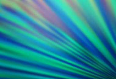 Renkli çizgileri olan açık mavi vektör dokusu. Bulanık dekoratif tasarım basit bir şekilde çizgilerle. İş broşürleri, broşürler için desen.