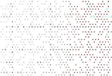 Küreli açık kırmızı vektör deseni. Bulanık dekoratif tasarım baloncuklu soyut tarzda. Marka kitabınız için şablon.