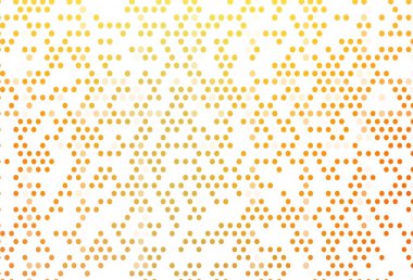 Açık sarı, daire şekilli turuncu vektör düzeni. Bulanık dekoratif tasarım baloncuklu soyut tarzda. Marka kitabın için tamamen yeni bir şablon.