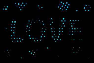 Koyu mavi, yeşil vektör kapağı çokgen biçiminde. Soyut stil ve dikdörtgenlerle dekoratif tasarım. İş ilanınız için akıllı tasarım.