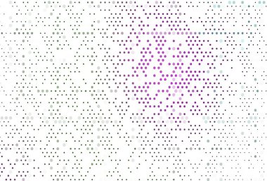 Açık pembe, daire şekilli yeşil vektör düzeni. Doğa tarzında bulanık halkaları olan güzel renkli çizimler. Marka kitabınız için şablon.