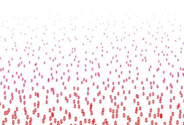 Açık Mor, dolar ile pembe vektör şablonu. Bulanık tasarım ve USD sembolleri. Reklamınız, posteriniz, afişiniz için en iyi tasarım..