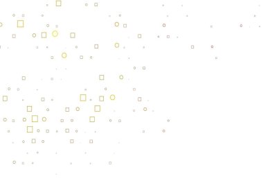 Açık sarı, turuncu vektör kaplamalı daireler, küpler. Daireleri olan renkli bir illüstrasyon, doğa tarzında kareler. Marka kitabın için tamamen yeni bir şablon.