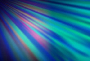 Dar çizgileri olan açık mavi vektör deseni. Bulanık arkaplanda gradyanı olan çizgiler. Reklamınız, posteriniz, afişiniz için en iyi tasarım.