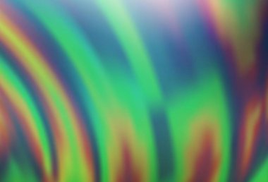 Bükülmüş çizgileri olan açık yeşil vektör şablonu. Değişken çizgileri olan renkli soyut çizimler. Web siteniz için mermer tasarımı.