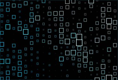 Çizgileri ve dikdörtgenleri olan koyu mavi vektör düzeni. Dikdörtgen şekilli soyut çizimler. Web siteleri için şablon kullanılabilir.