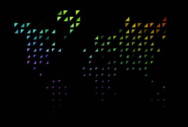 Koyu renk, küreli gökkuşağı vektör deseni. Doğa tarzında bulanık halkaları olan güzel renkli çizimler. Marka kitabın için tamamen yeni bir şablon.